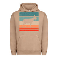 Pigment Burro goat goats retro style vintage 140 goat lover Urban Hoodie - ArtMosaic