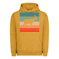 Pigment Peanut Butter goat goats retro style vintage 140 goat lover Urban Hoodie - ArtMosaic