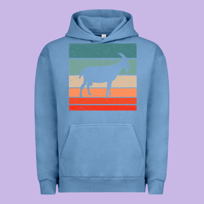 Goat Goats Retro Style Vintage 140 Goat Lover Urban Hoodie Designed By Artmosaic