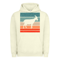 Pigment Pistachio goat goats retro style vintage 140 goat lover Urban Hoodie - ArtMosaic