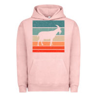 Pigment Salmon goat goats retro style vintage 140 goat lover Urban Hoodie - ArtMosaic