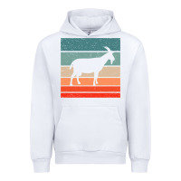 White goat goats retro style vintage 140 goat lover Urban Hoodie - ArtMosaic