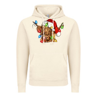 Vintage Artic christmas heifer cow Vintage Hoodie - CowGirlArtShop