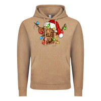 Vintage Coffee christmas heifer cow Vintage Hoodie - CowGirlArtShop