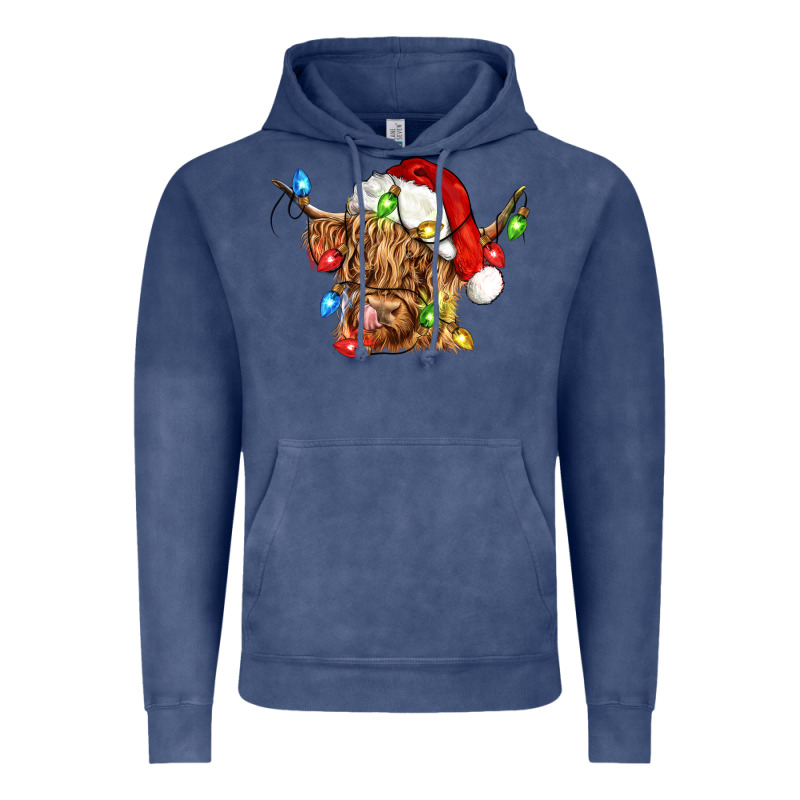 Christmas Heifer Cow Vintage Hoodie by CowGirlArtShop | Teevron