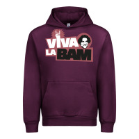 Mauve Wine viva la bam Urban Hoodie - ArtMosaic