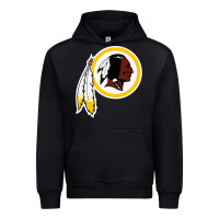 Black the indian red skins clasic Urban Hoodie - ArtMosaic