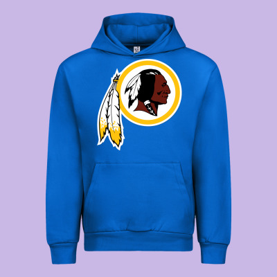 The Indian Red Skins Clasic Urban Hoodie Designed By Artmosaic