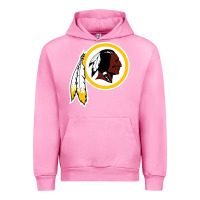 Fuchsia Pink the indian red skins clasic Urban Hoodie - ArtMosaic