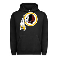 Pigment Black the indian red skins clasic Urban Hoodie - ArtMosaic