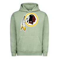 Pigment Oil Green the indian red skins clasic Urban Hoodie - ArtMosaic