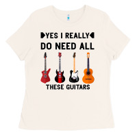 Bone Yes I Really Do Need All These Guitars Ladies Tee - Bettercallsaul