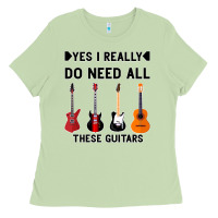 Matcha Yes I Really Do Need All These Guitars Ladies Tee - Bettercallsaul