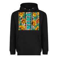 Black mama wıth sunflowers and gemstone Heavyweight Hoodie - Artiststas