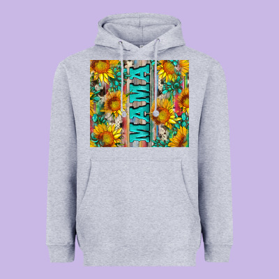 Mama Wıth Sunflowers And Gemstone Heavyweight Hoodie Designed By Artiststas