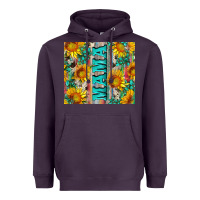 Plum mama wıth sunflowers and gemstone Heavyweight Hoodie - Artiststas