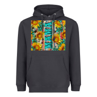 Smoke mama wıth sunflowers and gemstone Heavyweight Hoodie - Artiststas