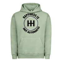 Pigment Oil Green Happiness is Not Automatic..Save the manuals.. 3 Pedals Cars Lovers gi Urban Hoodie - ArtMosaic