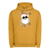 Pigment Peanut Butter funny groovy stay merry and bright christmas santa claus t shirt Urban Hoodie - ArtMosaic