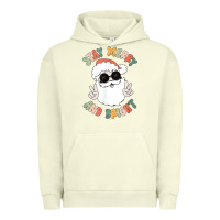 Pigment Pistachio funny groovy stay merry and bright christmas santa claus t shirt Urban Hoodie - ArtMosaic
