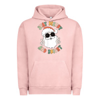 Pigment Salmon funny groovy stay merry and bright christmas santa claus t shirt Urban Hoodie - ArtMosaic