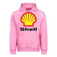 Fuchsia Pink Copy of shell gasoline Urban Hoodie - ArtMosaic