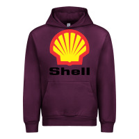 Mauve Wine Copy of shell gasoline Urban Hoodie - ArtMosaic