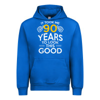Cobalt 90th Birthday Gift Took Me 90 Years 90 Year Old Urban Hoodie - trangStudio