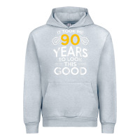 Heather Grey 90th Birthday Gift Took Me 90 Years 90 Year Old Urban Hoodie - trangStudio