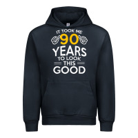 Navy 90th Birthday Gift Took Me 90 Years 90 Year Old Urban Hoodie - trangStudio