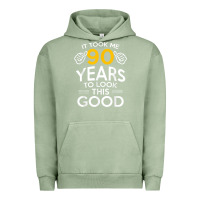 Pigment Oil Green 90th Birthday Gift Took Me 90 Years 90 Year Old Urban Hoodie - trangStudio