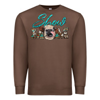 Chestnut show mom aztec cowhide heifer Premium Sweatshirt - Artiststas