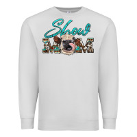 Dove Grey show mom aztec cowhide heifer Premium Sweatshirt - Artiststas