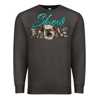 Smoke show mom aztec cowhide heifer Premium Sweatshirt - Artiststas