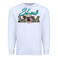 White show mom aztec cowhide heifer Premium Sweatshirt - Artiststas