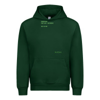 Forest Green The Matrix Everything Has A Beginning Green Font Urban Hoodie - ArtMosaic