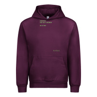 Mauve Wine The Matrix Everything Has A Beginning Green Font Urban Hoodie - ArtMosaic