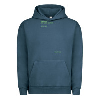 Pigment Midnight Navy The Matrix Everything Has A Beginning Green Font Urban Hoodie - ArtMosaic