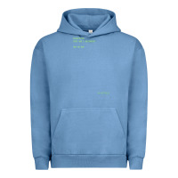 Pigment Pebble Blue The Matrix Everything Has A Beginning Green Font Urban Hoodie - ArtMosaic