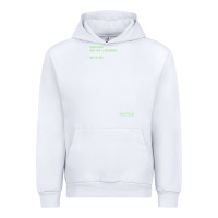 White The Matrix Everything Has A Beginning Green Font Urban Hoodie - ArtMosaic