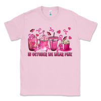 Bubblegum Pink In October We Wear Pink with Breast Cancer Coffee Classic Tee - texasbilliewilder