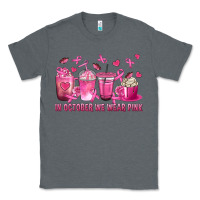 Charcoal Heather In October We Wear Pink with Breast Cancer Coffee Classic Tee - texasbilliewilder