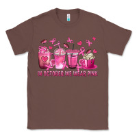 Chestnut In October We Wear Pink with Breast Cancer Coffee Classic Tee - texasbilliewilder