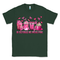 Sports Green In October We Wear Pink with Breast Cancer Coffee Classic Tee - texasbilliewilder