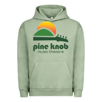 Pigment Oil Green pine knob music theatre Urban Hoodie - ArtMosaic