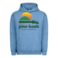 Pigment Pebble Blue pine knob music theatre Urban Hoodie - ArtMosaic