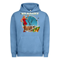 Pigment Pebble Blue no doubt, rock Urban Hoodie - ArtMosaic