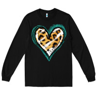 Black Glitter Leopard Heart Long Sleeve Tee - Jasminsmagicworld