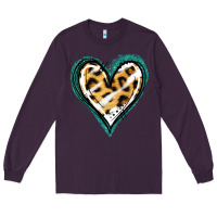 Plum Glitter Leopard Heart Long Sleeve Tee - Jasminsmagicworld