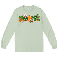 Matcha St. Patrick's Day Nurse with gnome Long Sleeve Tee - HowdyJamesFarm